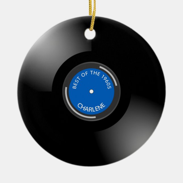 Vinyl Record Album Design Ornement céramique (Devant)