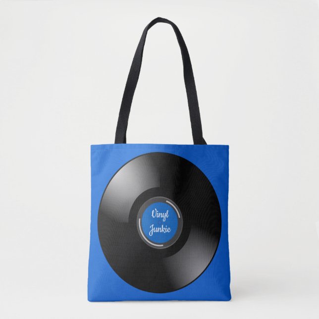 Vinyl Record Album Design Tote Bag Tasche (Vorderseite)
