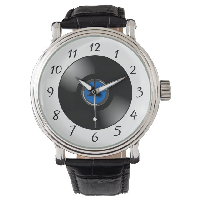 Vinyl Record Armbanduhr (Vorderseite)