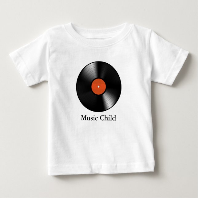 Vinyl Record Baby T-shirt (Vorderseite)