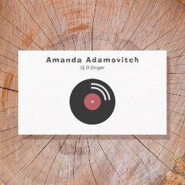 Vinyl Record Business Card Visitenkarte