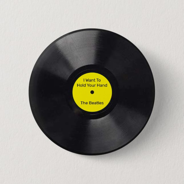 Vinyl Record Button (Vorderseite)