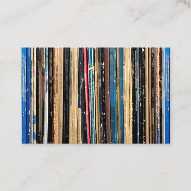 Vinyl Record Collector DJ Music Lovers Gift Visitenkarte (Vorderseite)