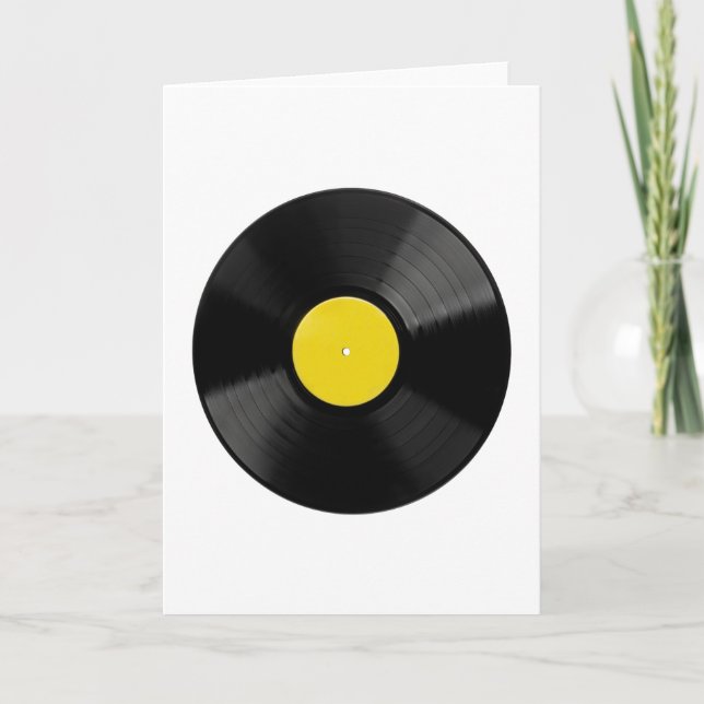 Vinyl Record Grußkarte Karte (Vorderseite)