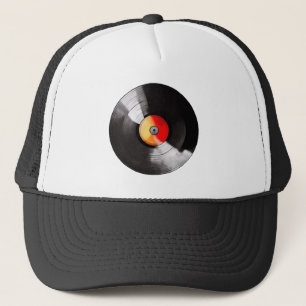 Vinyl Record Hat Truckerkappe