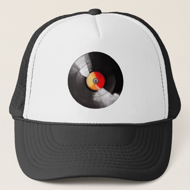 Vinyl Record Hat Truckerkappe (Vorderseite)