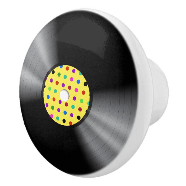 Vinyl Record Keramik Knob Keramikknauf (Rechts)