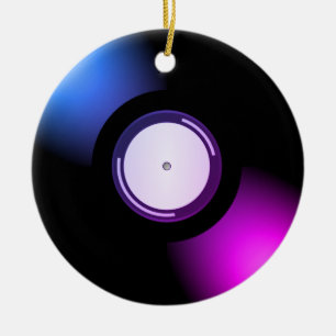 Vinyl Record Keramik Ornament