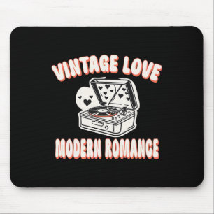 Vinyl Record Lover Valentine Vintage Liebe Moderne Mousepad
