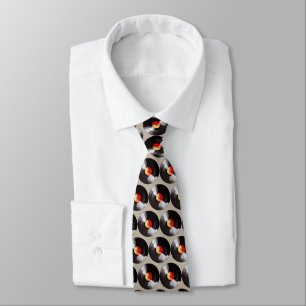 Vinyl Record Necktie Krawatte