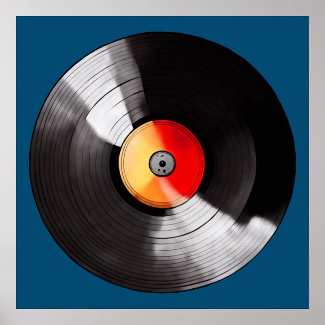 Vinyl Record Poster (Vorne)