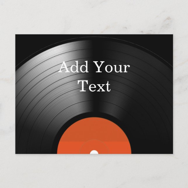Vinyl Record Postkarte (Vorderseite)