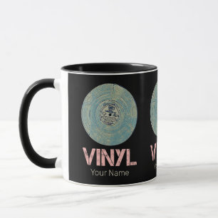 Vinyl Record Retro Disco Vintages Musikdesign Tasse