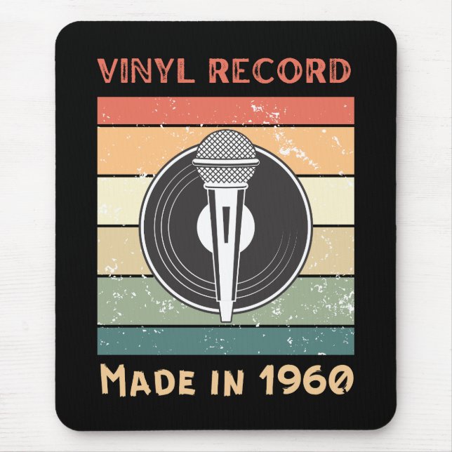 Vinyl Record Retro Stil Mouse Pad Mousepad (Vorne)