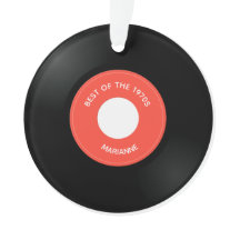 Vinyl Record Single "45" Design Acrylschmuck