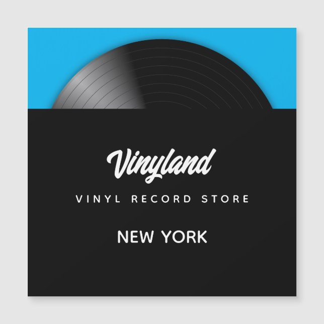 Vinyl Record Store Magnetkarte (Vorderseite)