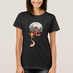 Vinyl Record Sun Set Shimmer Landschaft Musica T-Shirt