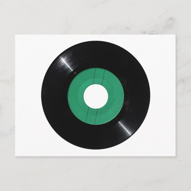 Vinyl Record transparent PNG Postkarte (Vorderseite)