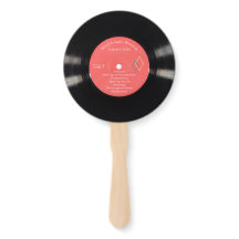 Vinyl Record Wedding Program im Stil von 50er