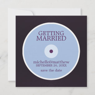 Vinyl Record Wedding Save the Date