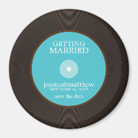 Vinyl Record Wedding Save the Date