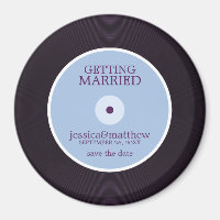 Vinyl Record Wedding Save the Date