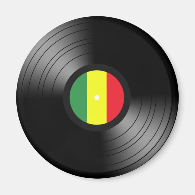 Vinyl reggae magnet (Vorne)