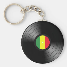 Vinyl reggae schlüsselanhänger