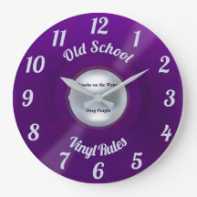 Vinyl reguliert große Uhr