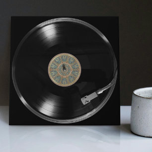 Vinyl-Retro-Schallplattendesign Fliese