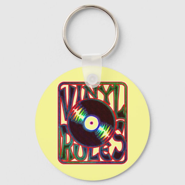 Vinyl Rules Schlüsselanhänger (Vorderseite)