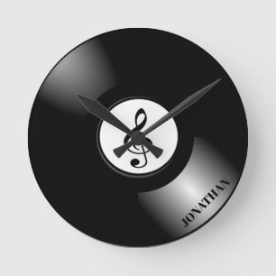 Vinyl Runde Wanduhr