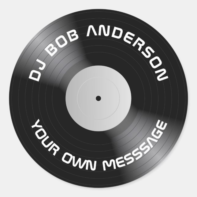 Vinyl Runder Aufkleber (Vorderseite)