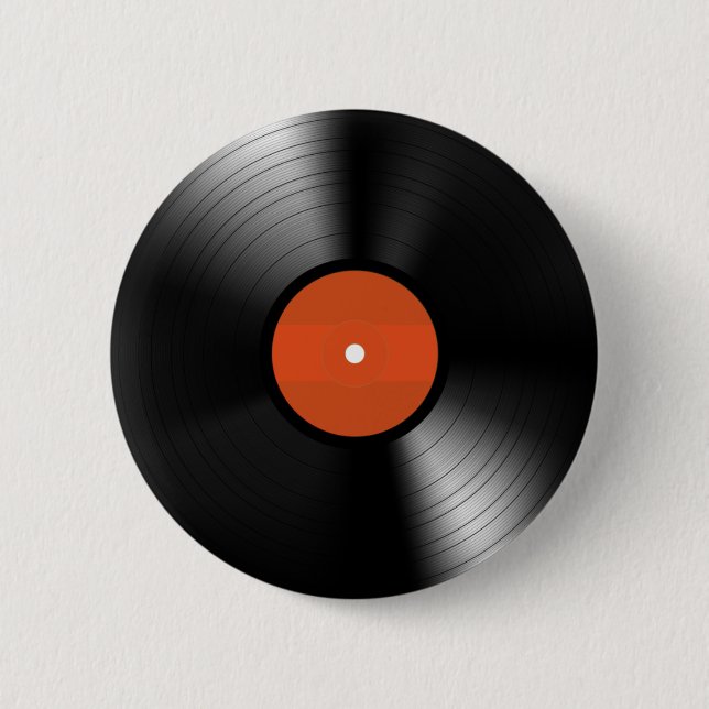 Vinyl-Schallplatte Button (Vorderseite)