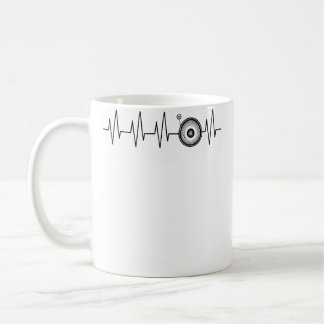 Vinyl-Schallplatte Dj Herzschlag Lustiges Ekg Disk Kaffeetasse