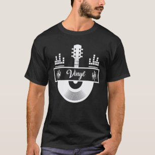Vinyl-Schallplatten-Gitarrenmusik T-Shirt