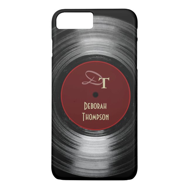 Vinyl-Schallplattenmusik Case-Mate iPhone Hülle (Rückseite)