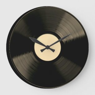 Vinyl-Schallplattenuhr Große Wanduhr