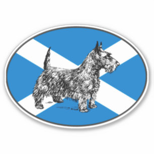 Vinyl Scottie-Hundescottish-Terriers Schottland Aufkleber