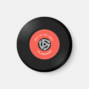 Vinyl-Single-Schallplattengestaltung Magnet