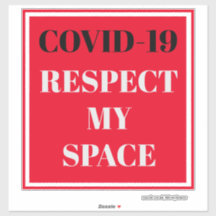 Vinyl Sticker ausschneiden - COVID-19 meinen Platz