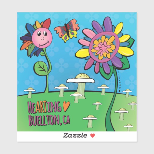 Vinyl Sticker - Fun Nature - Buellton.Art (Blatt)