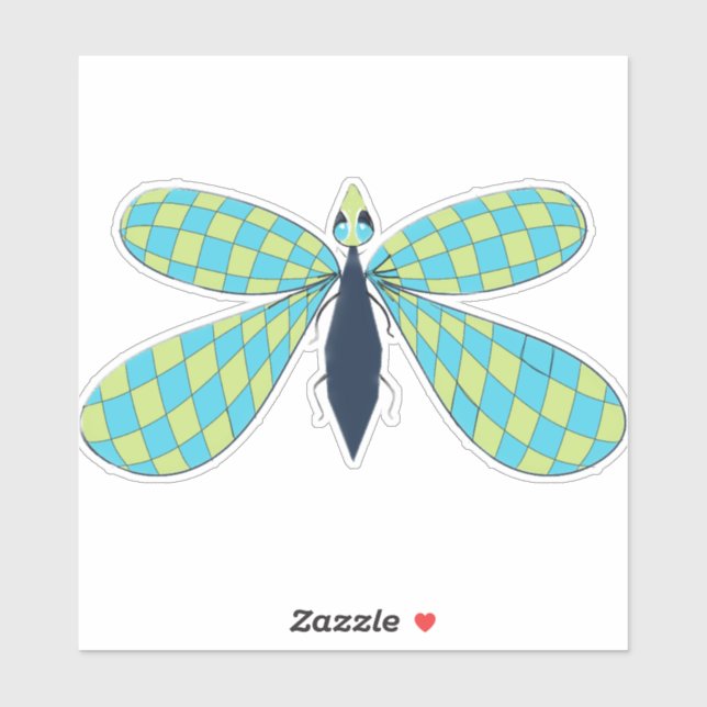 Vinyl-Sticker-Ligonfly mit Maßschnitt Aufkleber (Blatt)