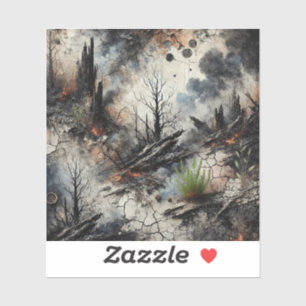 Vinyl-Sticker nach Apokalyptic Wildfire Aufkleber