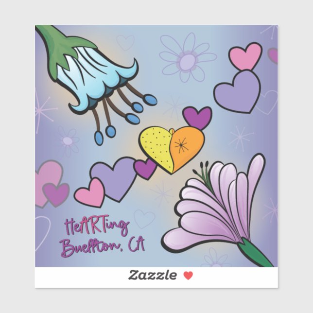 Vinyl Sticker - TheARTing Blume - Buellton.Art (Blatt)