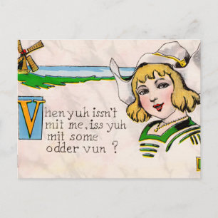 Vinyl Storybook Art Postkarte