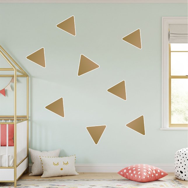 vinyl triangular stickers for kids, wall decor (Créateur téléchargé)