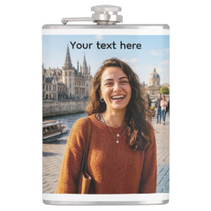 Vinyl umwickelte Flasche Flachmann