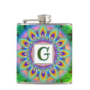 Vinyl verpackt Custom angesagt Flask Psychedelia Flachmann