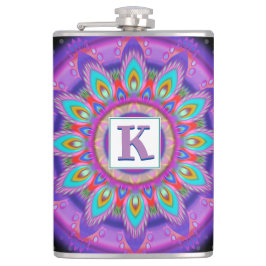 Vinyl verpackt Custom angesagt Flask Psychedelic Flachmann
